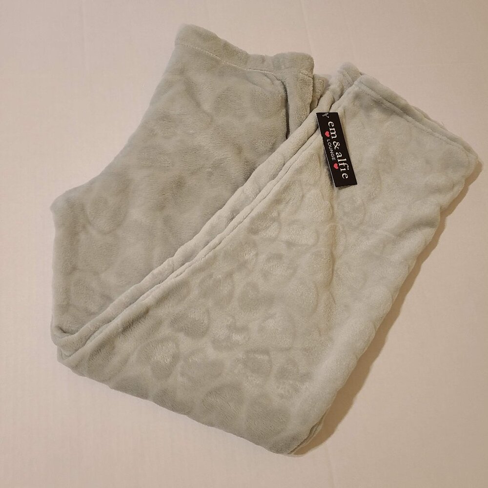 EM & ALFIE SUPER SOFT PLUSH HEART PAJAMA PANTS